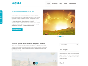 Free Responsive WordPress theme | Jaguza 